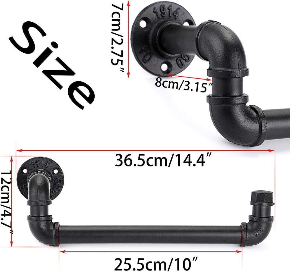 Sumnacon Industrial Pipe Towel Rail Holder|Towel Rack