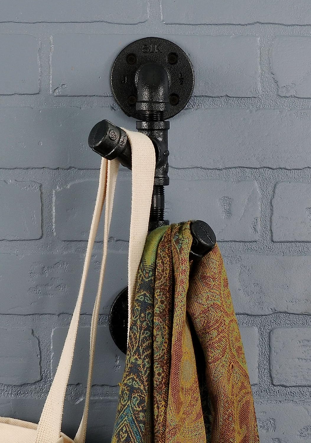 Quantum Industrial Pipe Coat Rack Hat Rack Wall Mounted – Industrial ...