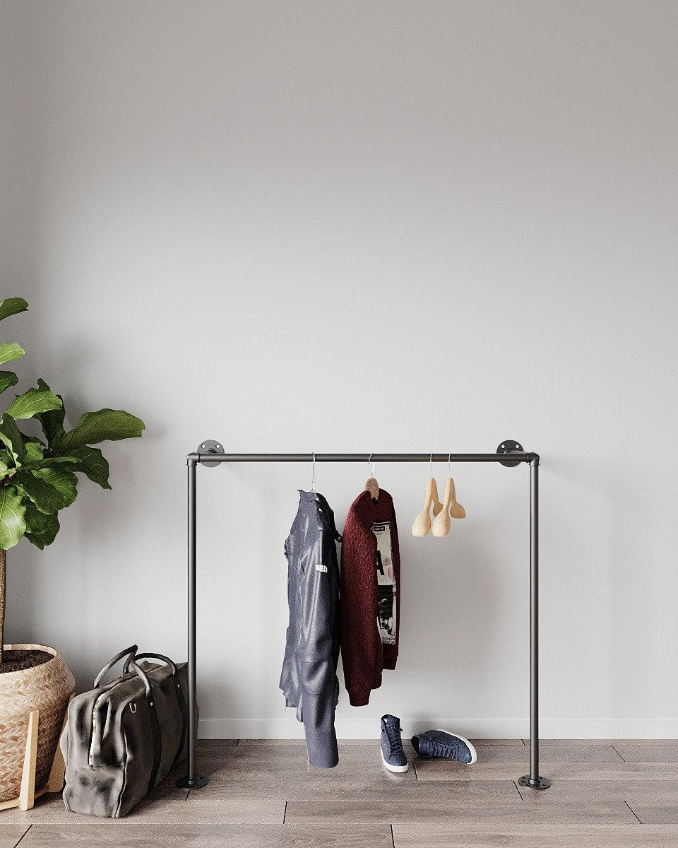 &quot;Argus Clothes Rack, a versatile and retro clothes rack and coat hanger, suitable for wall or floor mounting.&quot;