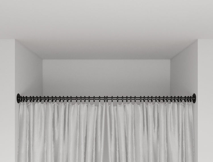 Industrial Curtain Rail - Wall-to-Wall Curtain Rail for Pax Closet ...