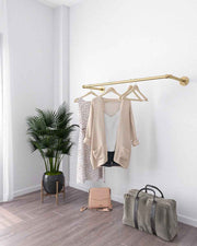 Yanick Gold Wall Mounted Clothes Rail