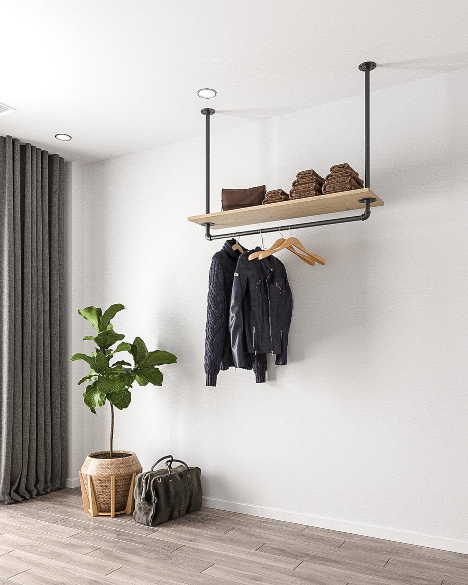 Ceiling Pipe Racks: Clothes Storage Solutions for Retail & Home ...