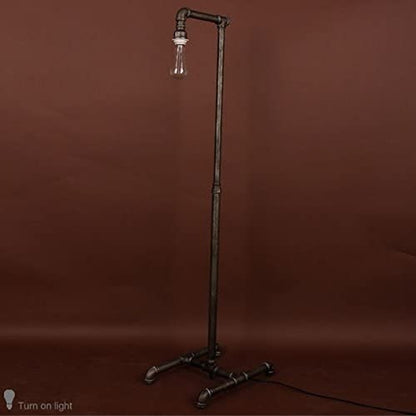 Water Pipe Floor Lamp, a distinctive industrial standing lamp, perfect for adding character to any room.
