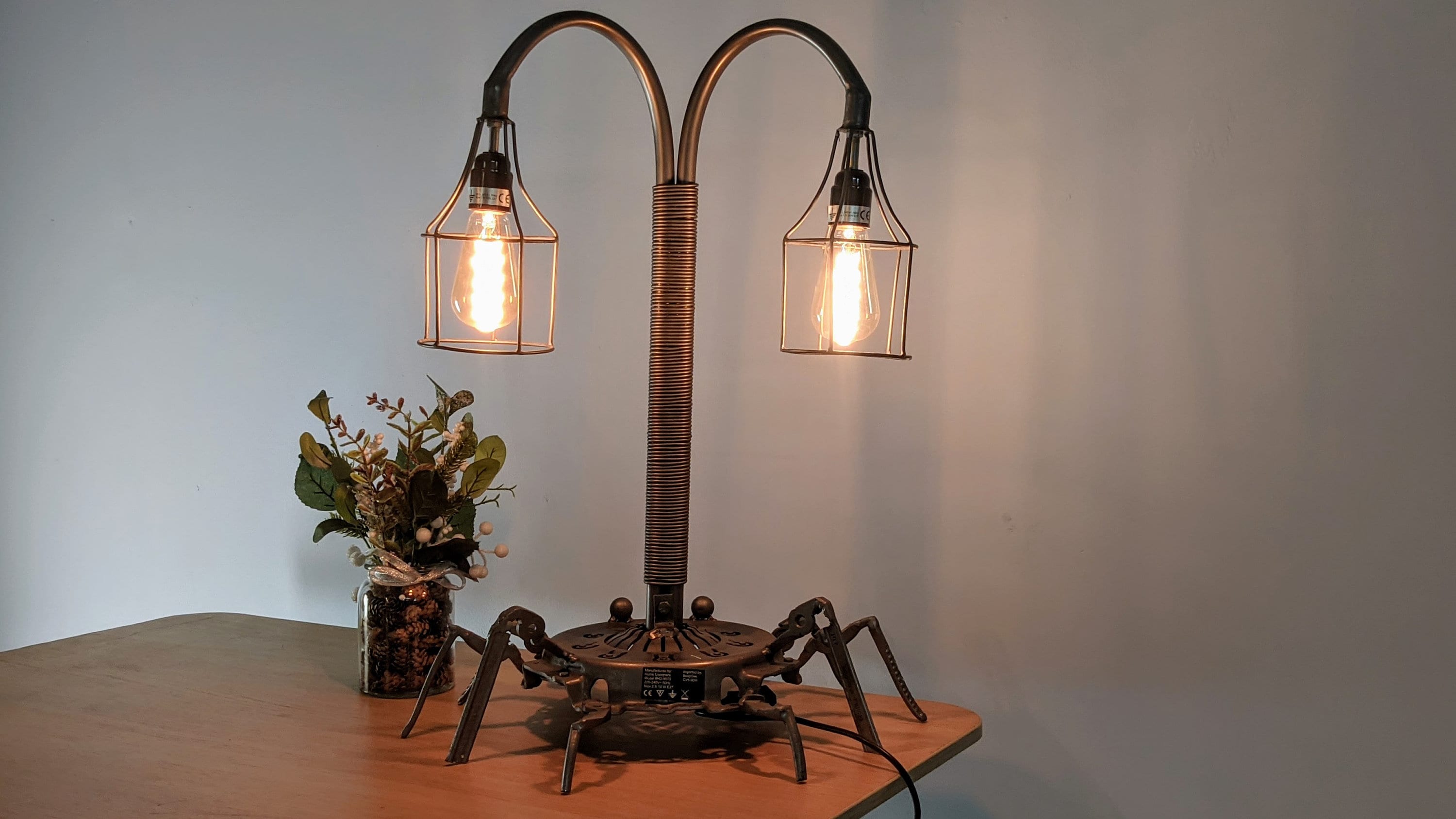 Stylish Side Table Lamp, a versatile industrial light for any room.