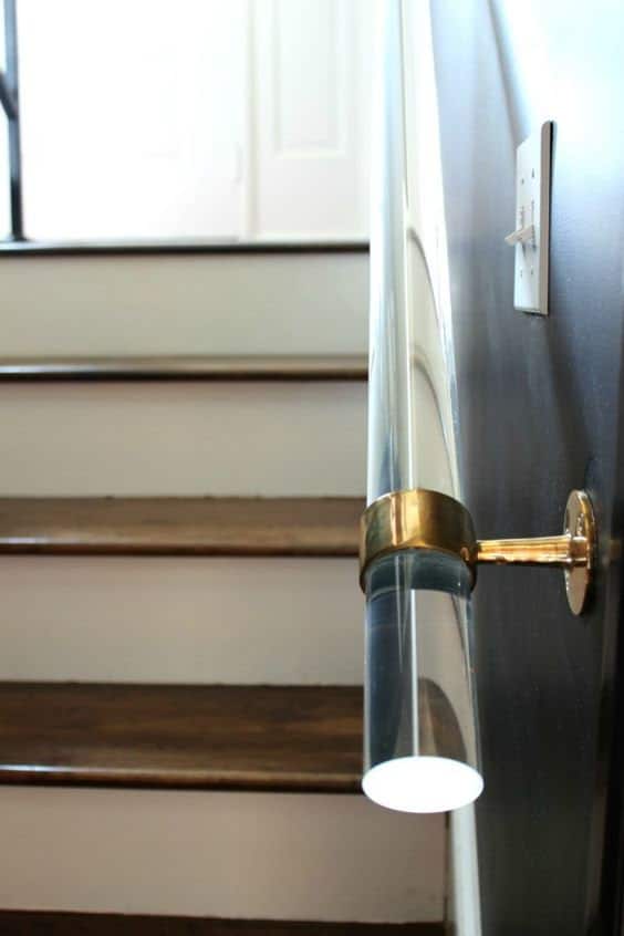Lucite Stair Handrail with Modern Look